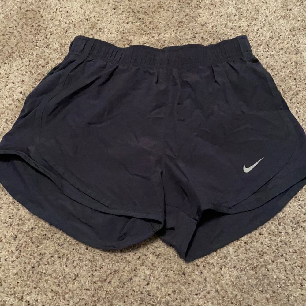 Navy Nike athletic shorts